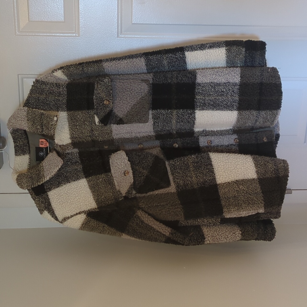 Volcom Boucle Plaid Shacket